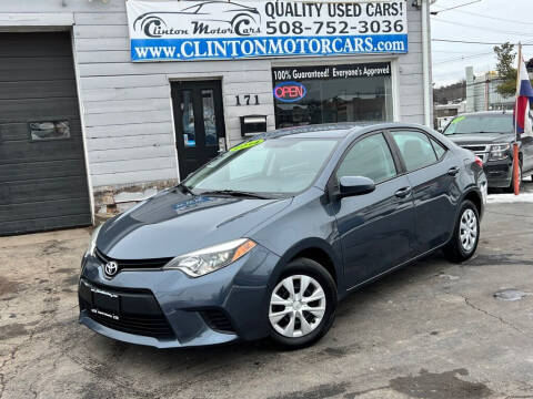 2014 Toyota Corolla for sale at Clinton MotorCars in Shrewsbury MA