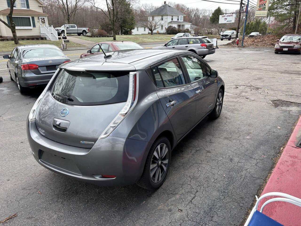 Gray 2015 Nissan LEAF SV SV 4dr Hatchback 2
