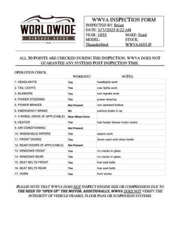 1955 Ford Thunderbird