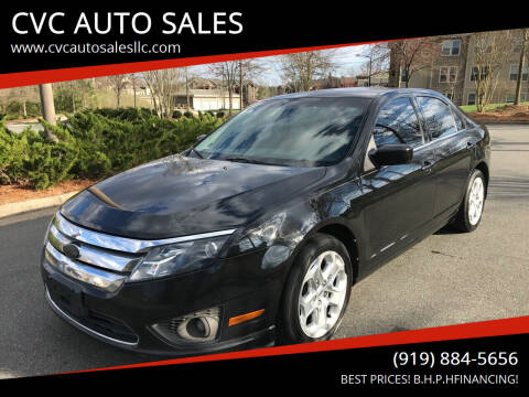 2010 Ford Fusion for sale at CVC AUTO SALES in Durham NC