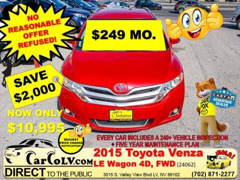 2015 Toyota Venza for sale at The Car Company - 249 monthly payments in Las Vegas NV