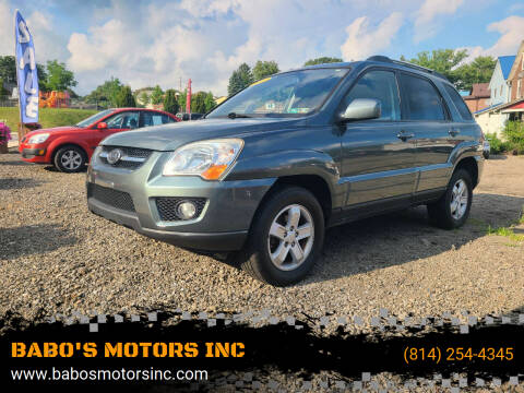 2009 Kia Sportage for sale at BABO'S MOTORS INC in Johnstown PA