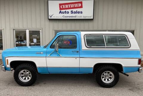 1979 GMC Jimmy for sale at Certified Auto Sales in Des Moines IA