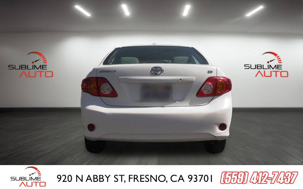 2010 Toyota Corolla for sale at SUBLIME AUTO in Fresno, CA