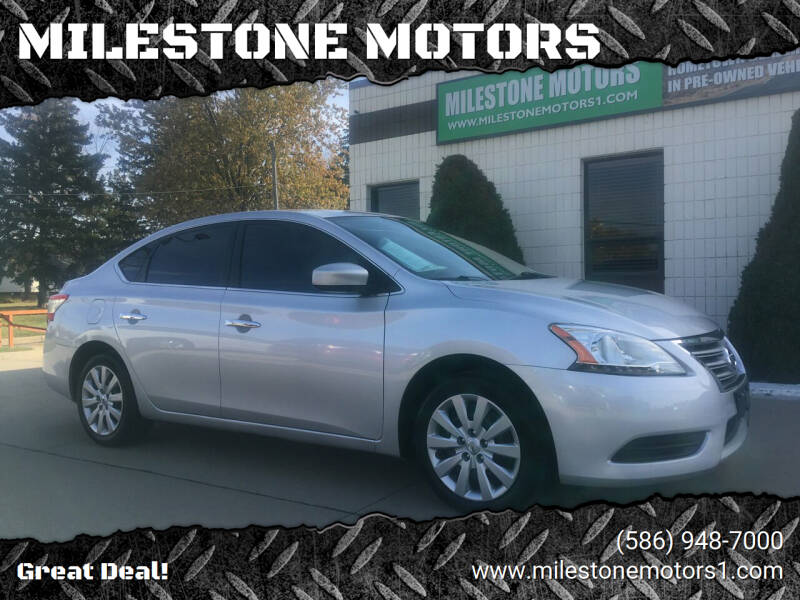 2014 Nissan Sentra for sale at MILESTONE MOTORS in Chesterfield MI