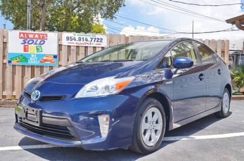 2013 Toyota Prius for sale at ALWAYSSOLD123 INC in Fort Lauderdale FL