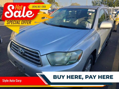 2008 Toyota Highlander for sale at Styln Auto Corp in West Park FL