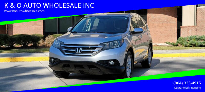 2012 Honda CR-V for sale at K & O AUTO WHOLESALE INC in Jacksonville FL