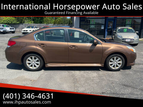 2011 Subaru Legacy for sale at International Horsepower Auto Sales in Warwick RI