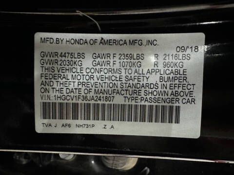 2018 Honda Accord Sport