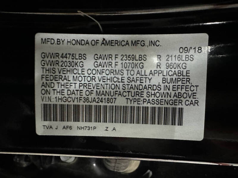 2018 Honda Accord Sport