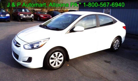 2015 Hyundai Accent for sale at J & P Auto Mart in Altoona PA