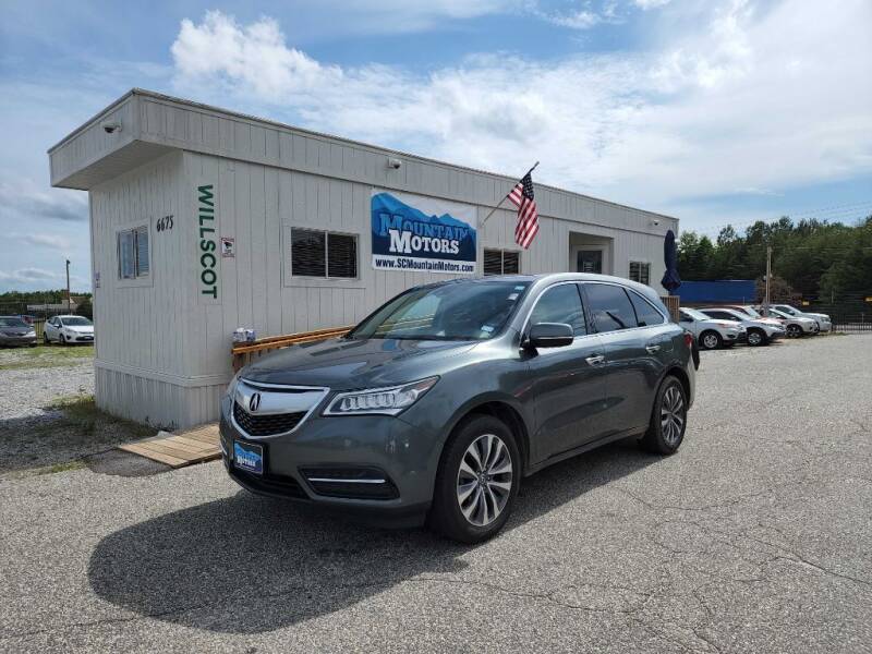 2014 Acura MDX for sale at Mountain Motors LLC in Spartanburg SC
