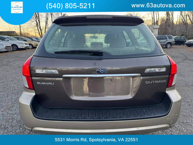 2008 Subaru Outback for sale at 63 Auto Inc in Spotsylvania, VA