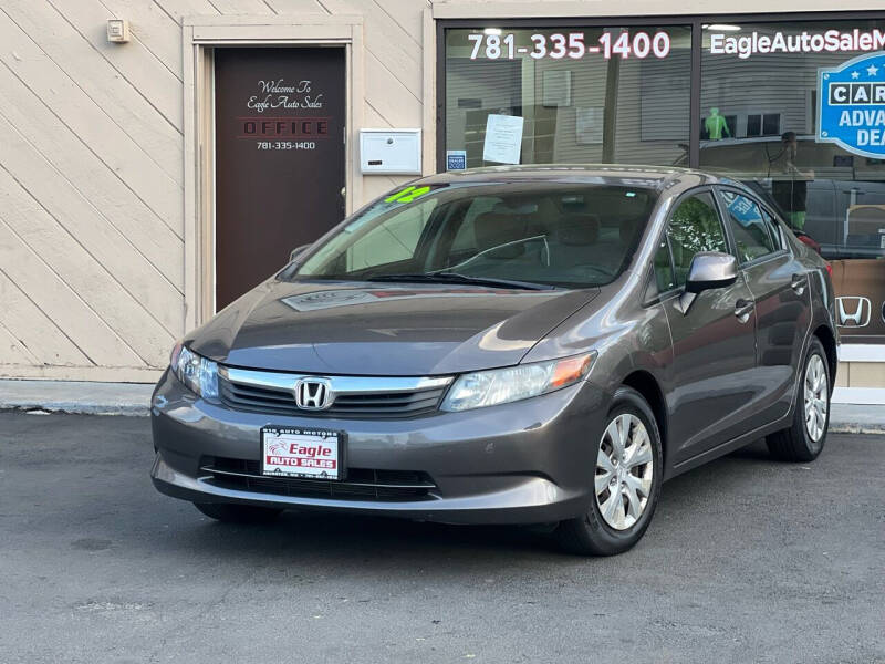 2012 Honda Civic for sale at Eagle Auto Sale LLC in Holbrook MA