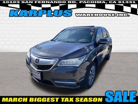 2016 Acura MDX for sale at Karplus Warehouse in Pacoima CA