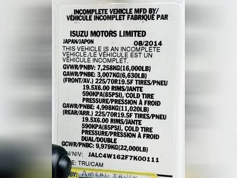 2015 Isuzu NPR DSL REG AT