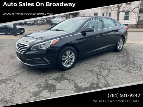 2016 Hyundai Sonata for sale at Auto Sales on Broadway in Norwood MA