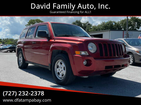 2010 Jeep Patriot for sale at David Family Auto, Inc. in New Port Richey FL