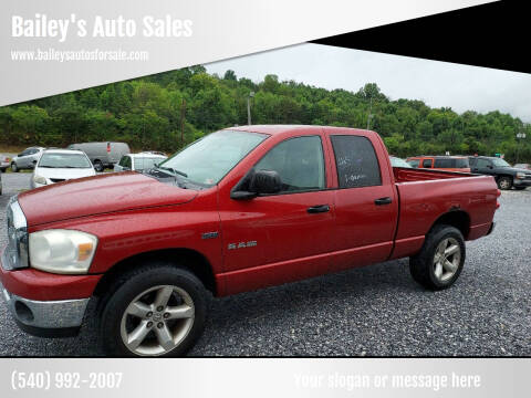 2008 Dodge Ram 1500 for sale at Bailey's Auto Sales in Cloverdale VA