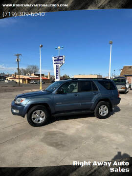 2004 Toyota 4Runner for sale at Right Away Auto Sales in Colorado Springs CO