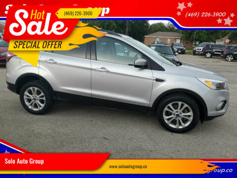 2018 Ford Escape for sale at SOLOAUTOGROUP in Mckinney TX