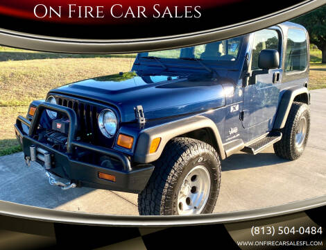 2006 Jeep Wrangler for sale at On Fire Car Sales in Tampa FL
