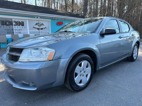 2009 Dodge Avenger for sale at ICON AUTO SALES in Chesapeake VA