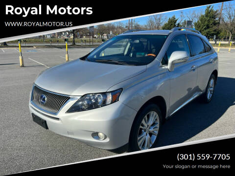 2011 Lexus RX 450h for sale at Royal Motors in Hyattsville MD