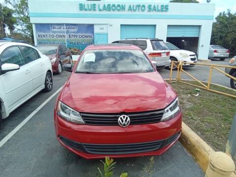 2012 Volkswagen Jetta for sale at Blue Lagoon Auto Sales in Plantation FL