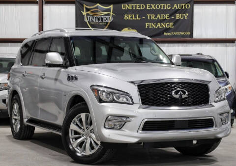 2017 Infiniti QX80 for sale at United Exotic Auto in Houston TX