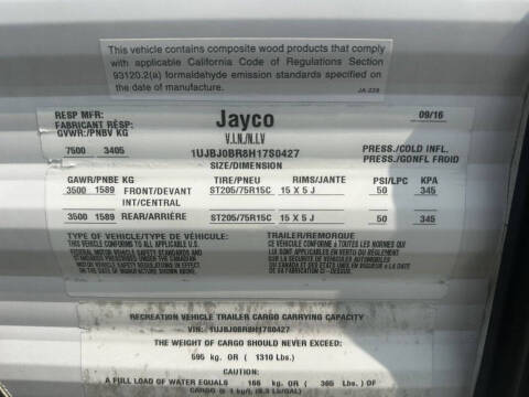 2017 Jayco Jay Flight SLX