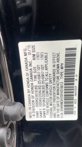 2015 Honda CR-V EX-L
