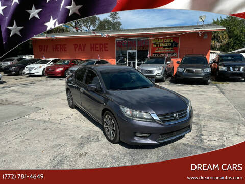 2013 Honda Accord for sale at DREAM CARS in Stuart FL