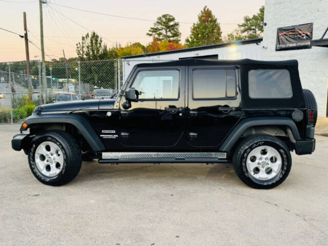 2012 Jeep Wrangler Unlimited for sale at AUTO LUX INC in Marietta, GA