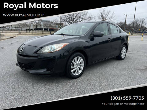 2012 Mazda MAZDA3 for sale at Royal Motors in Hyattsville MD