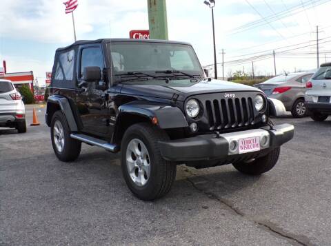 2014 Jeep Wrangler for sale at Vehicle Wish Auto Sales in Frederick MD