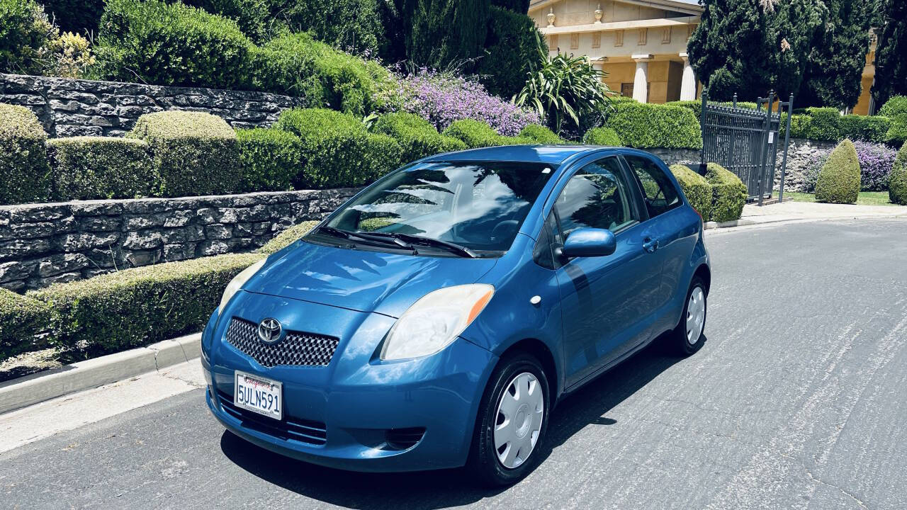 Blue 2007 Toyota Yaris Base Base 2dr Hatchback 4A 2