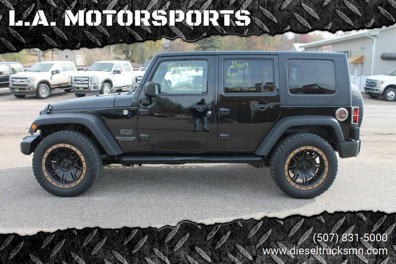 2009 Jeep Wrangler Unlimited for sale at L.A. MOTORSPORTS in Windom MN