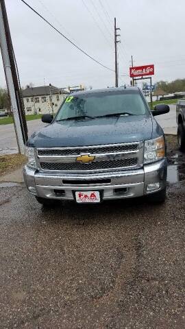 2012 Chevrolet Silverado 1500 for sale at F & A Auto Sales in Sioux City IA