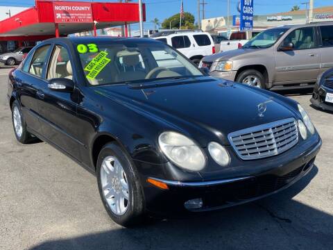 2003 Mercedes-Benz E-Class for sale at North County Auto in Oceanside CA