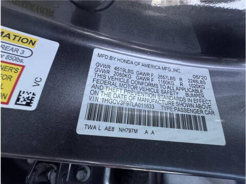 2020 Honda Accord Hybrid Touring