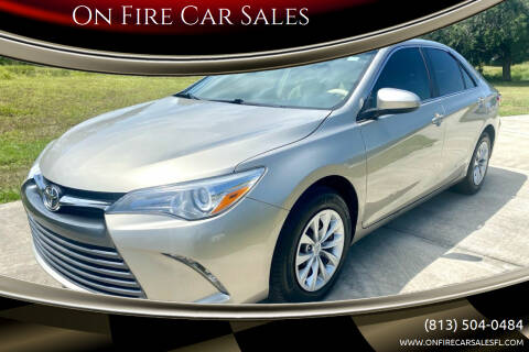 2015 Toyota Camry for sale at On Fire Car Sales in Tampa FL
