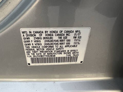 2007 Honda Ridgeline RT