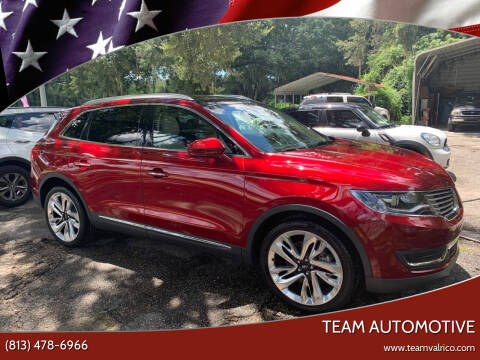 2016 Lincoln MKX for sale at TEAM AUTOMOTIVE in Valrico FL