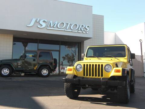2000 Jeep Wrangler for sale at J'S MOTORS in San Diego CA
