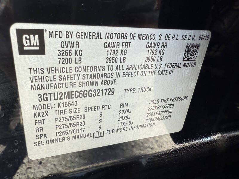 2016 GMC Sierra 1500 SLE