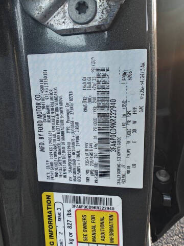 2019 Ford Fusion SEL