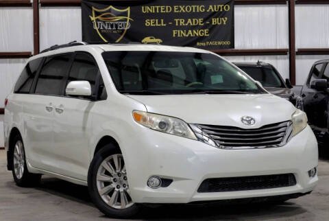 2013 Toyota Sienna for sale at United Exotic Auto in Houston TX