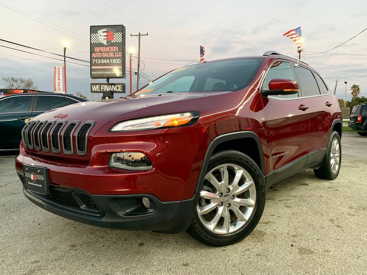 2017 Jeep Cherokee for sale at SPENCER AUTO SALES in South Houston, TX